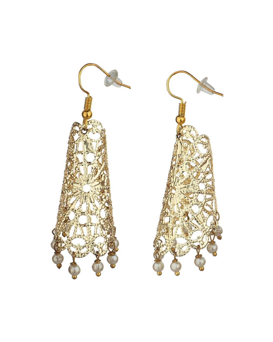 Cone Filigree Dangle Earrings