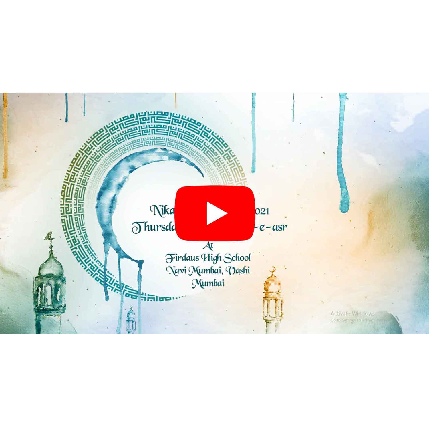 Islamic Wedding Invitation Video