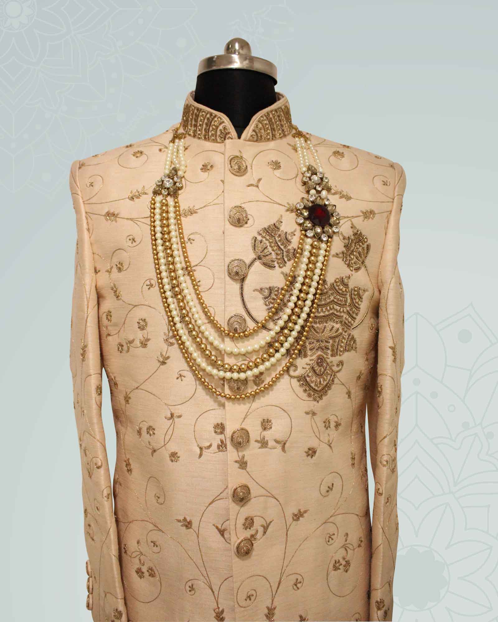 Cream Pearl Mala - LWMMB010