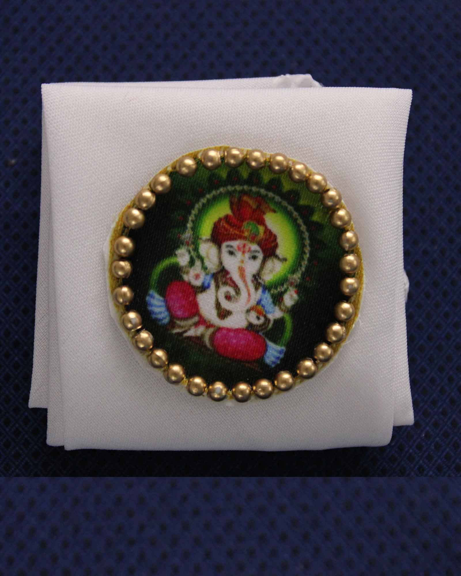 Ganpati Design Mindhod Rumal