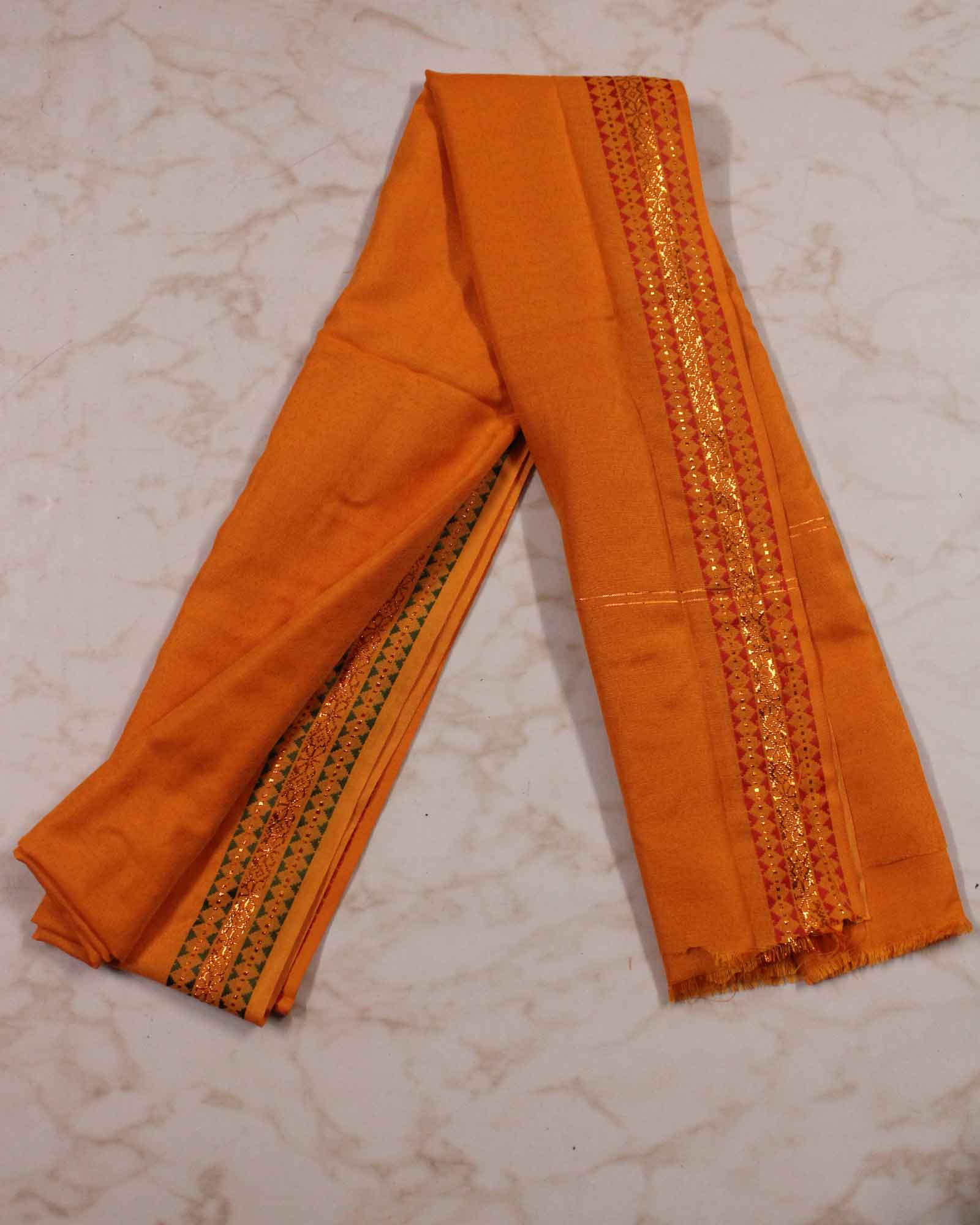 Orange Cotton Khesh