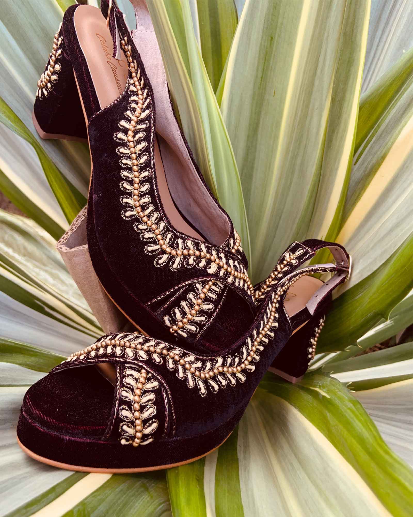 Midnight Beauty Mules