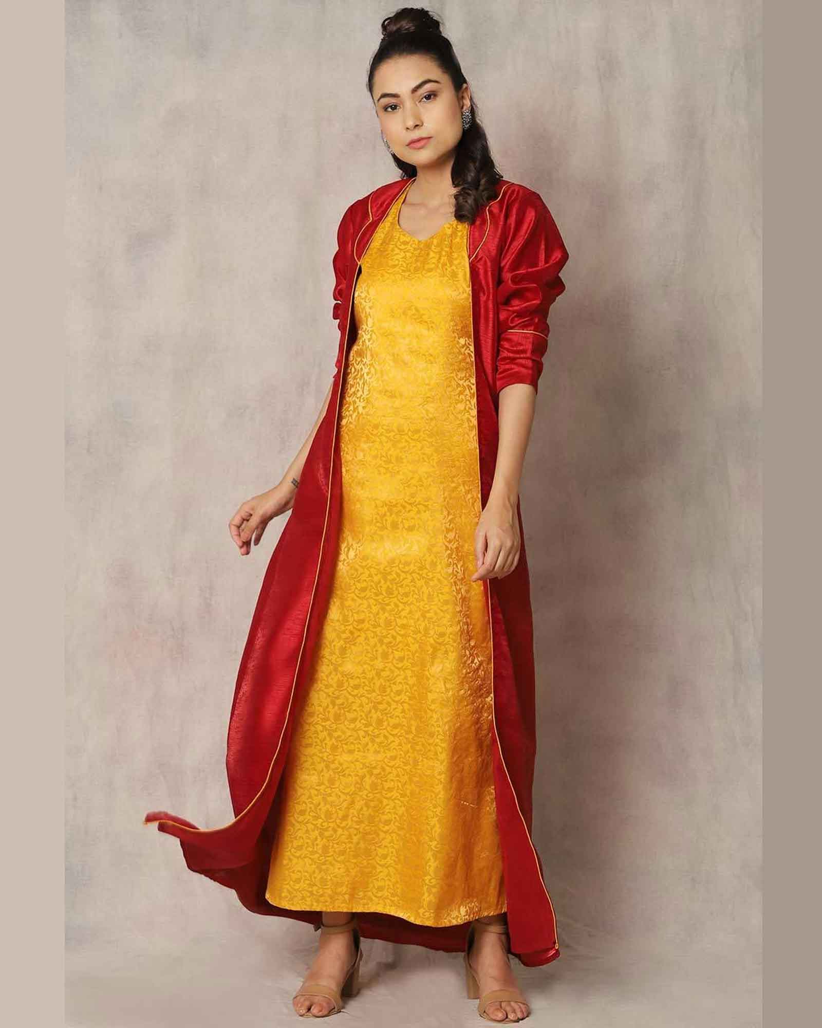 Calla lilly Jacket Kurta Set