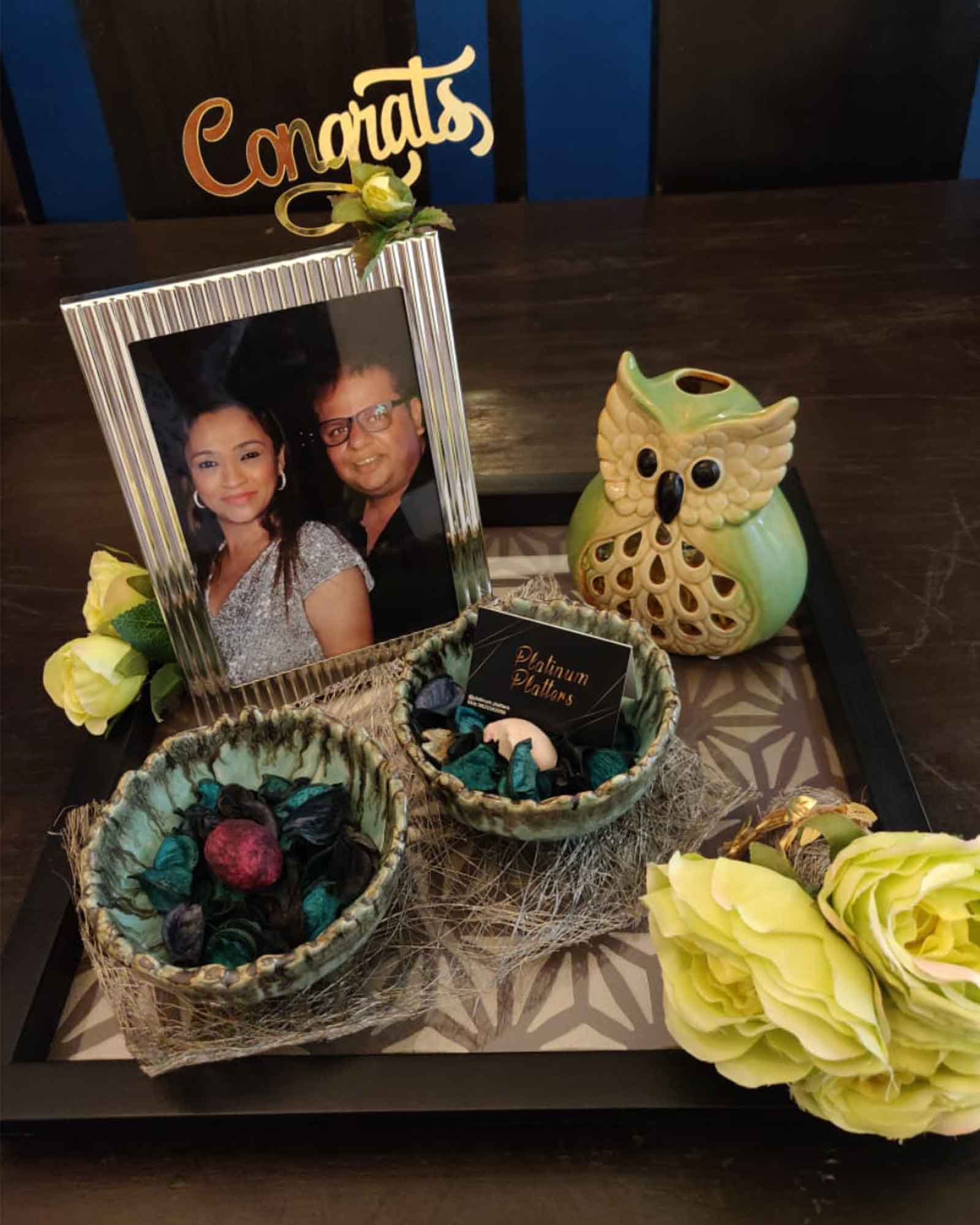 Couple Photoframe with Chololates Gift Hamper