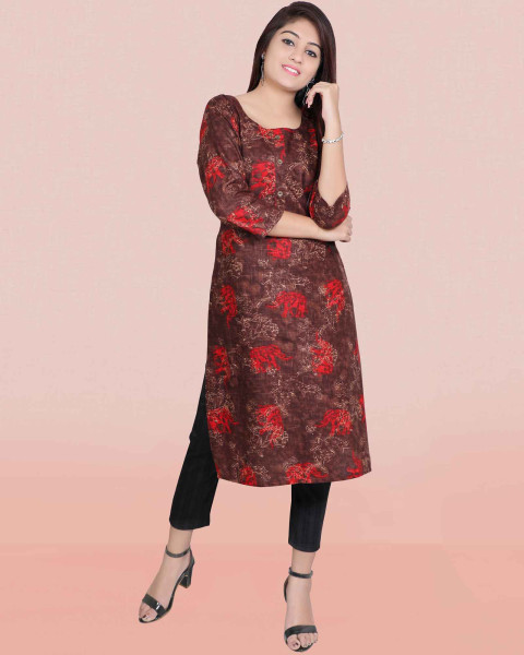 Buy Red Georgette Embroidery Long Kurti Party Wear Online at Best Price |  Cbazaar