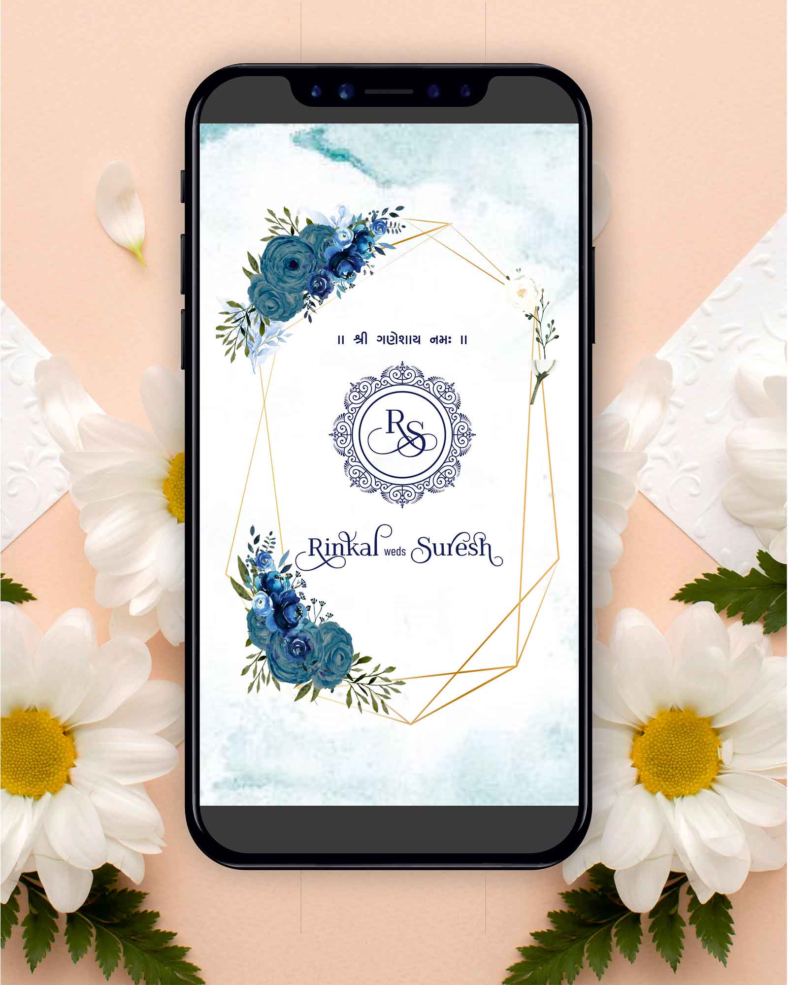 PDF Sky Blue floral Theme (Price for 4 Page)