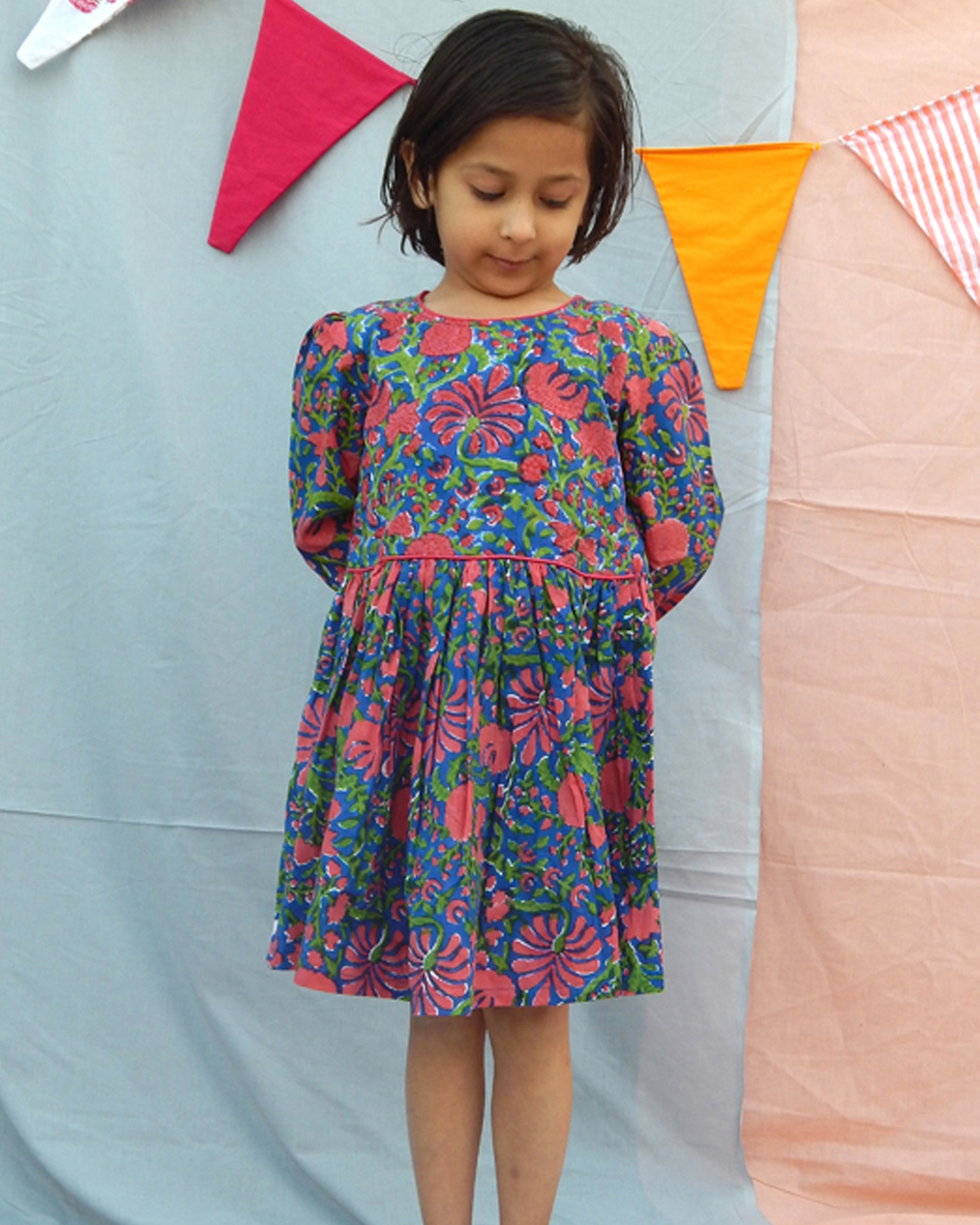 Multi Color Floral Print Dress