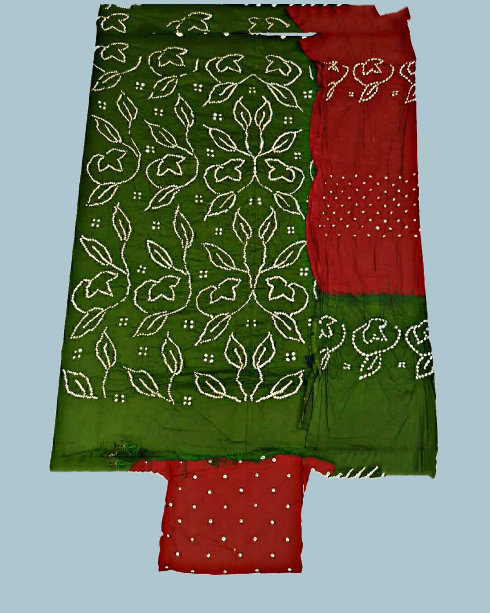 Buy Fancy Design Cotton Dress Material|Dark Green & Maroon|Lovely Wedding  Mall